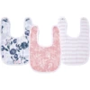 Aden + Anais™ Essentials Baumwoll-Musselin-Baby-Lätzchen Mit Druckknöpfen 3er-Pack Flowers Bloom -Babynahrung aden anais essentials baumwoll musselin baby laetzchen mit druckknoepfen 3er pack flowers bloom a391383