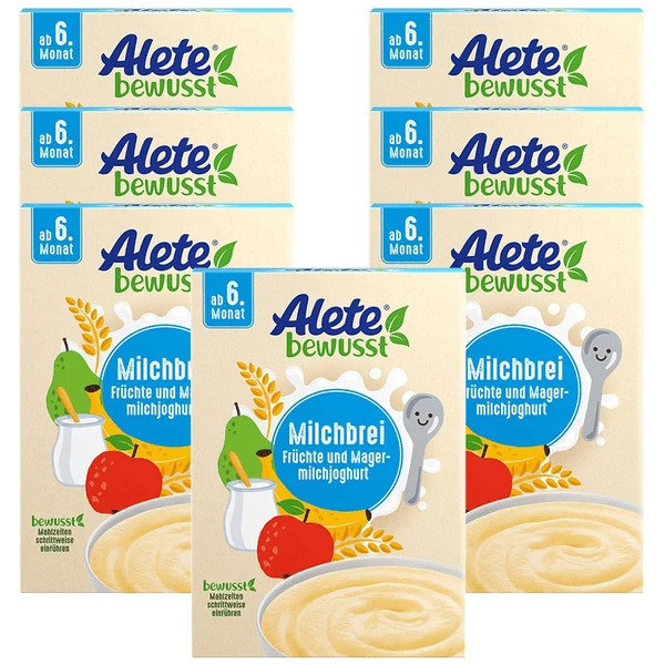Alete Milchbrei Früchte Und Magermilchjoghurt 7x 400g Ab Dem 6. Monat 3 Alete Milchbrei Früchte Und Magermilchjoghurt 7x 400g Ab Dem 6. Monat