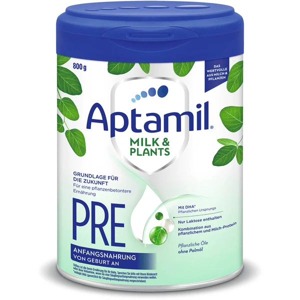 Aptamil Anfangsnahrung Pre Milk & Plants 800 G Von Geburt An 3 Aptamil Anfangsnahrung Pre Milk & Plants 800 G Von Geburt An