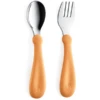 BabyJem Edelstahl Gabel Und Löffel Orange -Babynahrung babyjem edelstahl gabel und loeffel orange a282440
