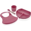 BabyJem Esslernset Silikon, Pink -Babynahrung babyjem esslernset silikon pink a375330