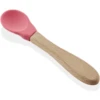 BabyJem Löffel Aus Silikon Mit Holzgriff, Pink -Babynahrung babyjem loeffel aus silikon mit holzgriff pink a375312