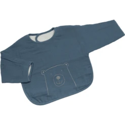 Be Be 's Collection Musselin Ärmellätzchen Mit Klett Dunkelblau