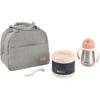 BEABA® Mahlzeit-Taschen Set On-the-go - Altrosa -Babynahrung beaba mahlzeit taschen set on the go altrosa a364032