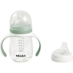 BEABA® Trinklernflasche 2 In 1, 210 Ml - Salbeigrün