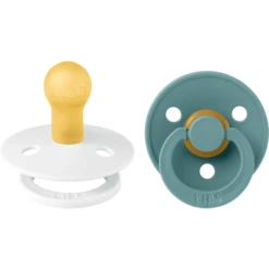 BIBS® Schnuller Colour Island Sea & White 0-6 Monate, 2 Stk.