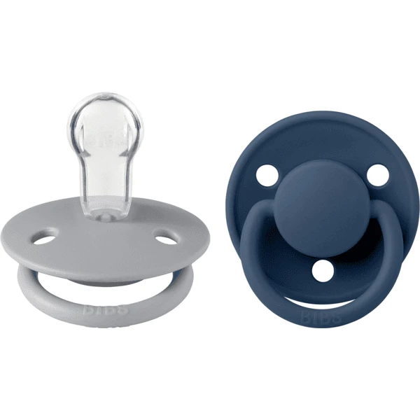 BIBS® Schnuller De Lux Cloud / Steel Blue 0-36 Monate, 2 Stk. 3 BIBS® Schnuller De Lux Cloud / Steel Blue 0-36 Monate, 2 Stk.