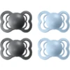 BIBS® Schnuller Supreme Baby Blue / Iron Silikon 0-6 Monate, 4 Stk. -Babynahrung bibs schnuller supreme baby blue iron silikon 0 6 monate 4 stk a321152