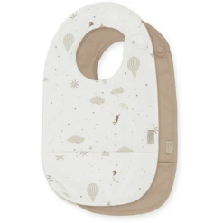 Cam Cam Copenhagen Cam Cam® COPENHAGEN Poly-Lätzchen Mit Tasche 2er Pack Dreamland Braun