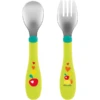 Chicco Erstes Edelstahlbesteck-Set Grün 18M+ -Babynahrung chicco erstes edelstahlbesteck set gruen 18m a314116