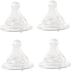 Chicco Sauger Anti-Kolik Für Normalen Nahrungsfluss Aus Silikon, 4 Stück