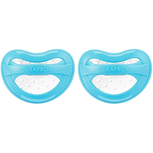CURAPROX Baby Schnuller Gr. 1 Ab Dem 7. Monat In Pastell Blau, Duo 3 CURAPROX Baby Schnuller Gr. 1 Ab Dem 7. Monat In Pastell Blau, Duo