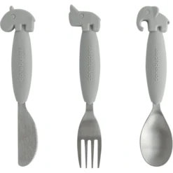 Done By Deer™ Kinderbesteckset Grau Ab Dem 6. Monat