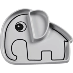 Done By Deer™ Teller Stick & Stay Grau Ab Dem 6. Monat