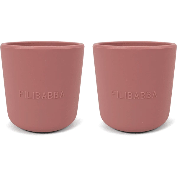 Filibabba Silikon Becher 2er-Pack - Rose 2 Filibabba Silikon Becher 2er-Pack - Rose