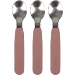Filibabba Silikon Löffel 3er-Pack - Rose