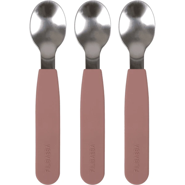 Filibabba Silikon Löffel 3er-Pack - Rose 3 Filibabba Silikon Löffel 3er-Pack - Rose