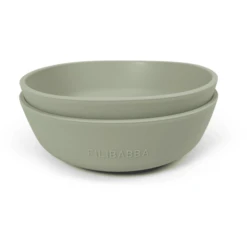 Filibabba Silikon Schüssel 2er-Pack - Grün
