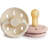 FRIGG Schnuller Moon Phase Blush/Cream 6-18 Monate -Babynahrung frigg schnuller moon phase blush cream 6 18 monate a397495