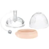 Haakaa® Trinkflaschenaufsatz Mit Strohhalm Set Peach -Babynahrung haakaa trinkflaschenaufsatz mit strohhalm set peach a345303