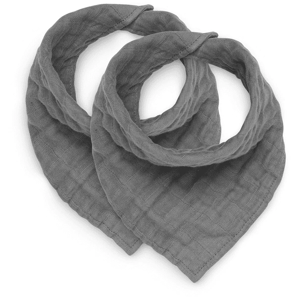 Jollein Lätzchen Bandana Wrinkled Storm Grey 2er Pack 3 Jollein Lätzchen Bandana Wrinkled Storm Grey 2er Pack
