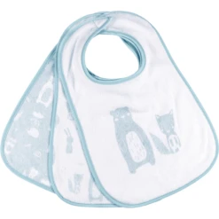 Kindsgard Klettlätzchen Happaklat 3er-Pack Blau