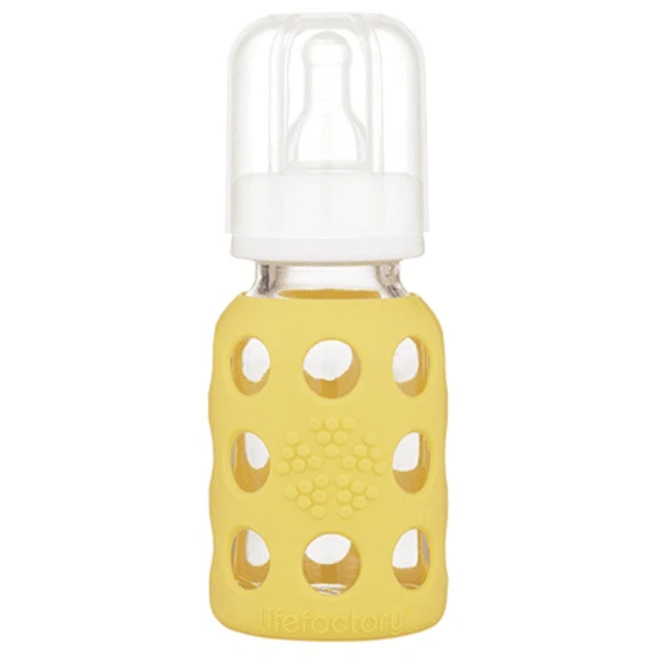 Lifefactory Babyflasche Aus Glas In Banana 120ml 3 Lifefactory Babyflasche Aus Glas In Banana 120ml