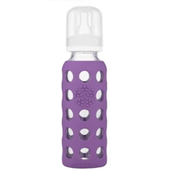 Lifefactory Babyflasche Aus Glas In Grape 250 Ml