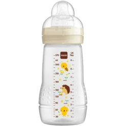 MAM Babyflasche Easy Active 270 Ml 0+ Monate, Biene/ Igel