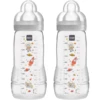 MAM Babyflasche Easy Active™ 330 Ml, Weltall Grau Im Doppelpack -Babynahrung mam babyflasche easy active 330 ml weltall grau im doppelpack a326467