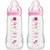 MAM Babyflasche Easy Active™ 330 Ml, Weltall Rosa Im Doppelpack -Babynahrung mam babyflasche easy active 330 ml weltall rosa im doppelpack a326466