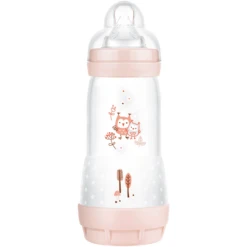 MAM Babyflasche Easy Start Anti-Colic, 320 Ml Ab 4+ Monate, Eule