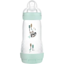 MAM Babyflasche Easy Start Anti-Colic, 320 Ml Ab 4+ Monate, Waschbär