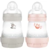 MAM Babyflasche Easy Start Anti Colic-Elements 160 Ml 2 Stück Hase/Eule In Grau/rosa -Babynahrung mam babyflasche easy start anti colic elements 160 ml 2 stueck hase eule in grau rosa a309797