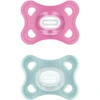 MAM Schnuller Comfort Silikon, 0-6 Mon., 2 Stk, Pink + Mint -Babynahrung mam schnuller comfort silikon 0 6 mon 2 stk pink mint a355246