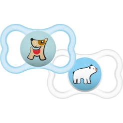 MAM Schnuller Supreme Silikon 6-16 Hund/ Eisbär