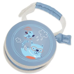 MAM Schnullertäschchen In Blau, Motiv: Katze