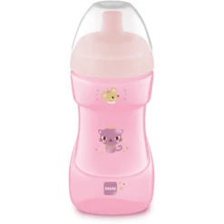 MAM Trinkbecher Sports Cup, 330 Ml, Katze