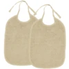 MEYCO Lätzchen 2er Pack Basic Frottee Sand -Babynahrung meyco laetzchen 2er pack basic frottee sand a384785