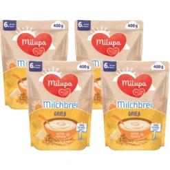 Milupa Milchbrei Grieß Guten Morgen 4 X 400 G Ab Dem 6. Monat