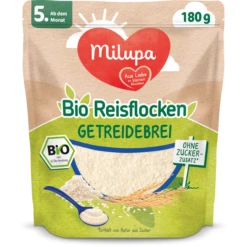Milupa Reisflocken Bio Getreidebrei 180 G Nach Dem 4. Monat