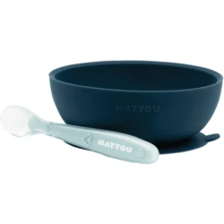 Nattou Esslern Set 2 Teilig Blau/hellblau
