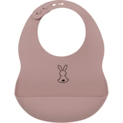 Nattou Silikon Lätzchen Altrosa