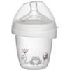 Nip First Moments Weithalsflasche PP 150 Ml Inkl. Weithalstrinksauger Rund Mit Anti Kolik Ventil, Silikon, Saugloch S (langsamer Trinkfluss) Frosch