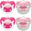 NUK Schnuller Signature, Girl Gr.2 4 Stück -Babynahrung nuk schnuller signature girl gr 2 4 stueck a306800