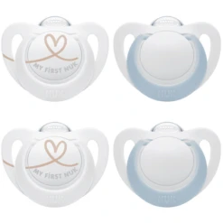 NUK Schnuller Star, Gr. 0 In Blau/weiß