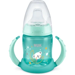 NUK Trinklernflasche First Choice Night, Blau 150ml