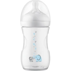 Philips Avent Babyflasche SCY673/81 Natural Response Mit AirFree Ventil 260ml Neutral Elefant