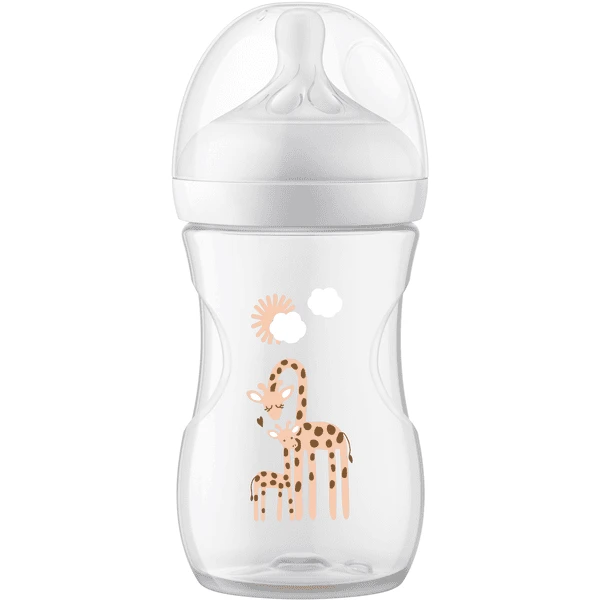 Philips Avent Babyflasche SCY903/66 Natural Response Neutral Giraffen 260ml 3 Philips Avent Babyflasche SCY903/66 Natural Response Neutral Giraffen 260ml
