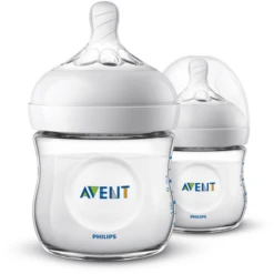 Philips Avent Natural Flasche SCF030/27, 125ml, 2 Stück, Transparent